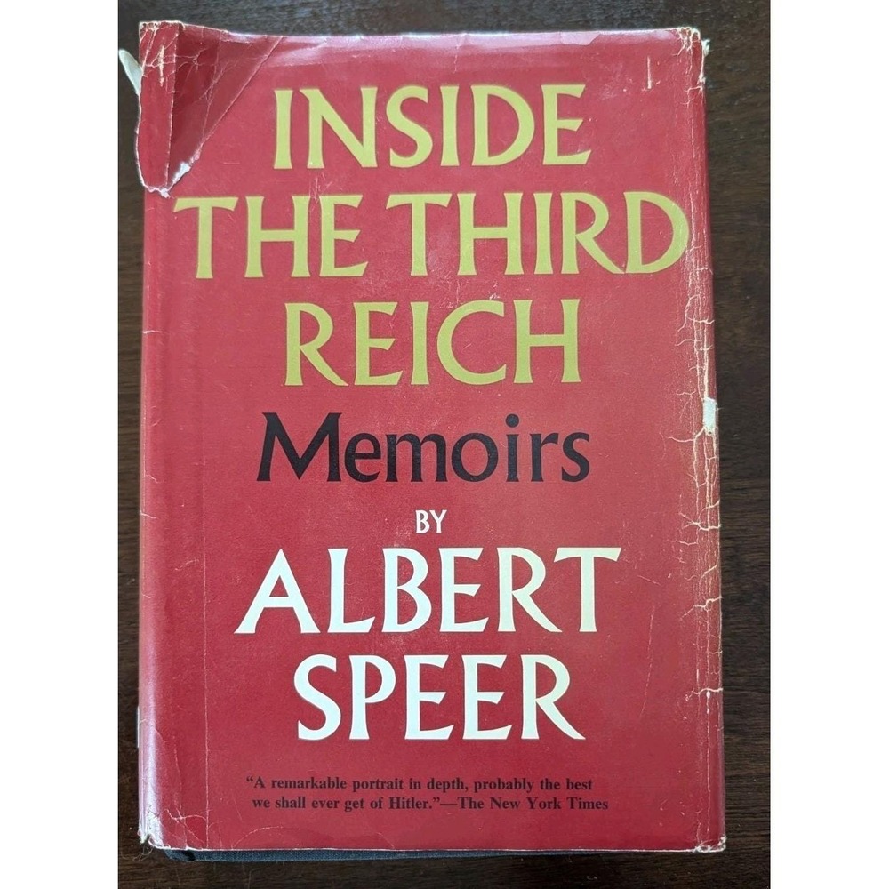 Inside the Third Reich Memoirs by Albert Speer 1970 HC/DJ 1st Printing‎
